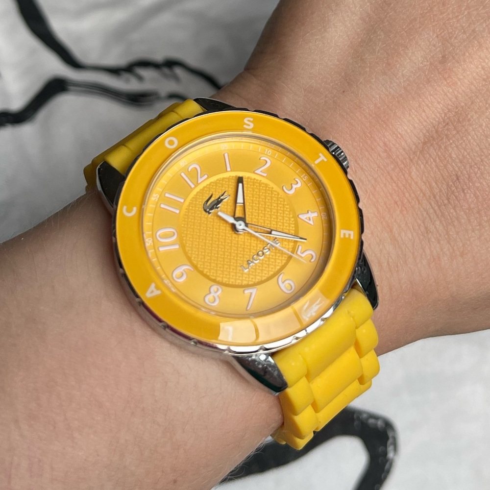 Lacoste Yellow Wrist Watch